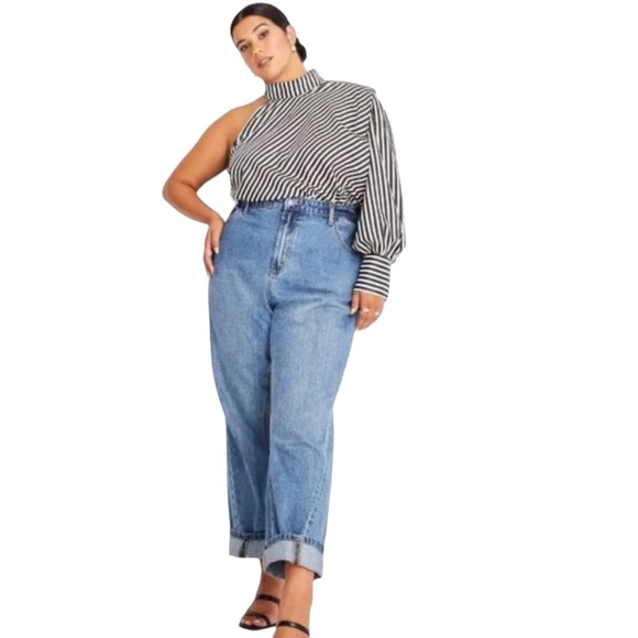 Denim - Target/Future Collective Kahlana Barfield Brown Plus Size 20/22W